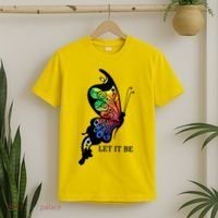 Let It Be Colorful Butterfly T-Shirt thumb 2