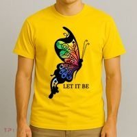 Let It Be Colorful Butterfly T-Shirt thumb 3