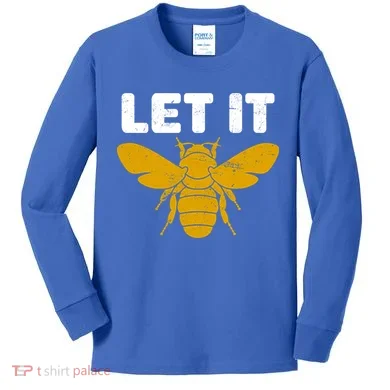 Let It Bee Kids Long Sleeve Shirt