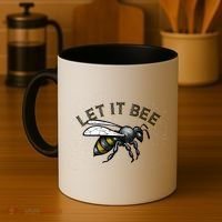 Let It Bee Funny Bumble Coffee Mug thumb 4