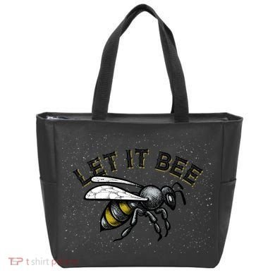 Let It Bee Funny Bumble Tote Bag