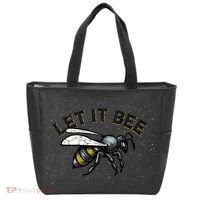 Let It Bee Funny Bumble Tote Bag thumb 0