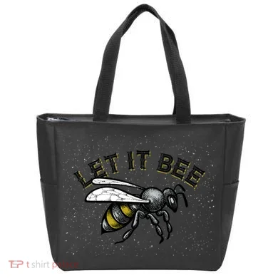 Let It Bee Funny Bumble Tote Bag