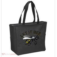 Let It Bee Funny Bumble Tote Bag thumb 2
