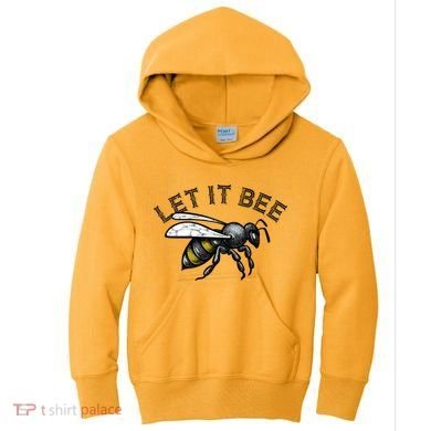 Let It Bee Funny Bumble Kids Hoodie