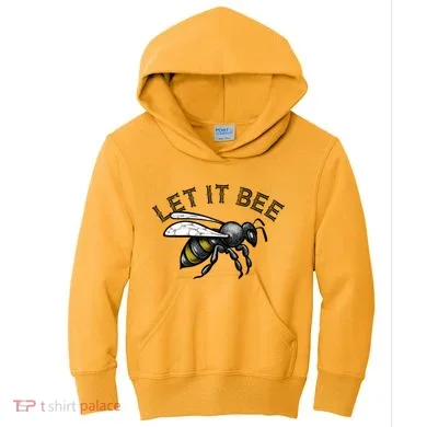 Let It Bee Funny Bumble Kids Hoodie