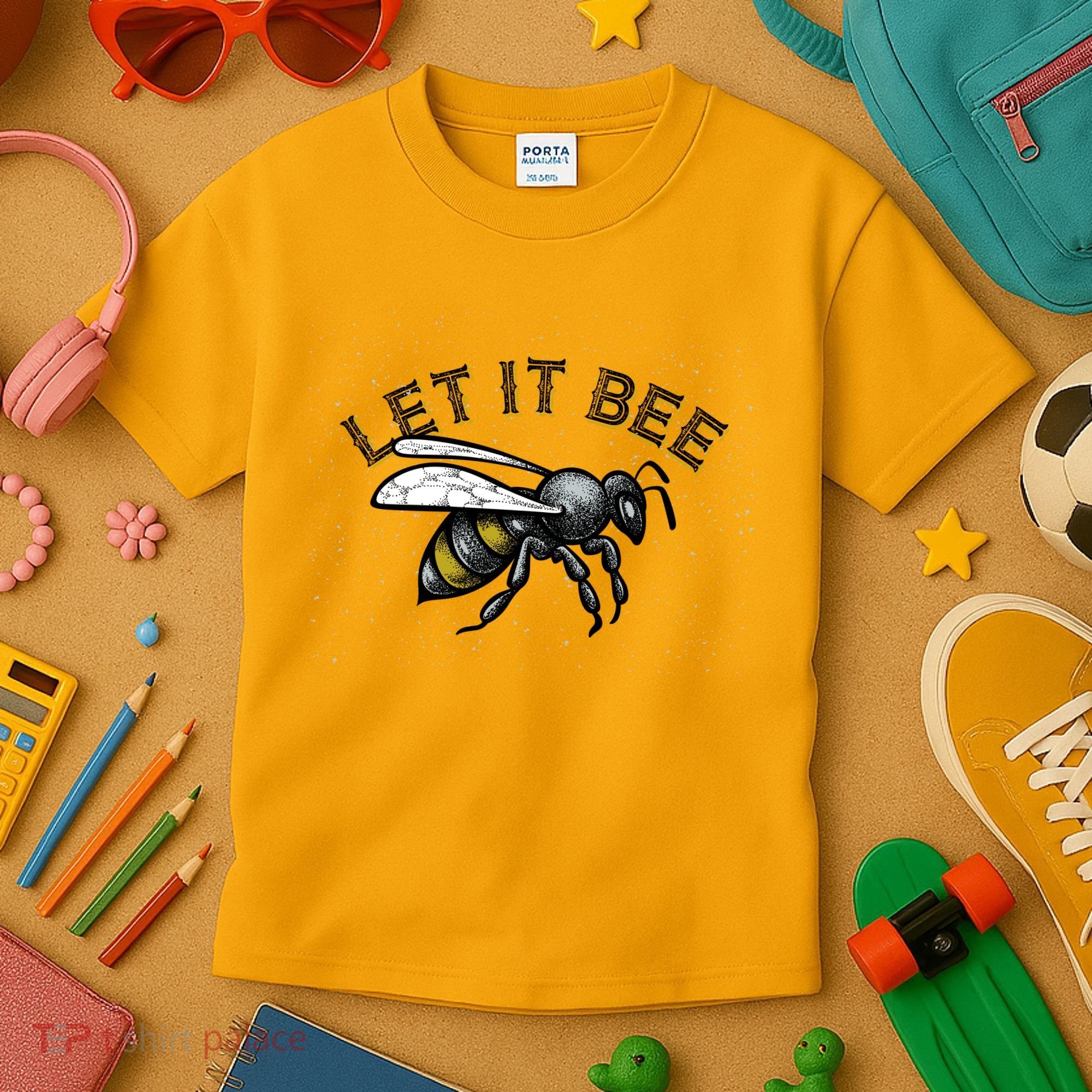 Let It Bee Funny Bumble Kids T-Shirt