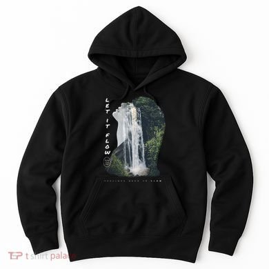 Let It Flow Waterfall Art Hoodie