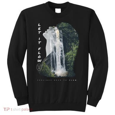 Let It Flow Waterfall Art Sweatshirt
