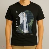 Let It Flow Waterfall Art T-Shirt thumb 3
