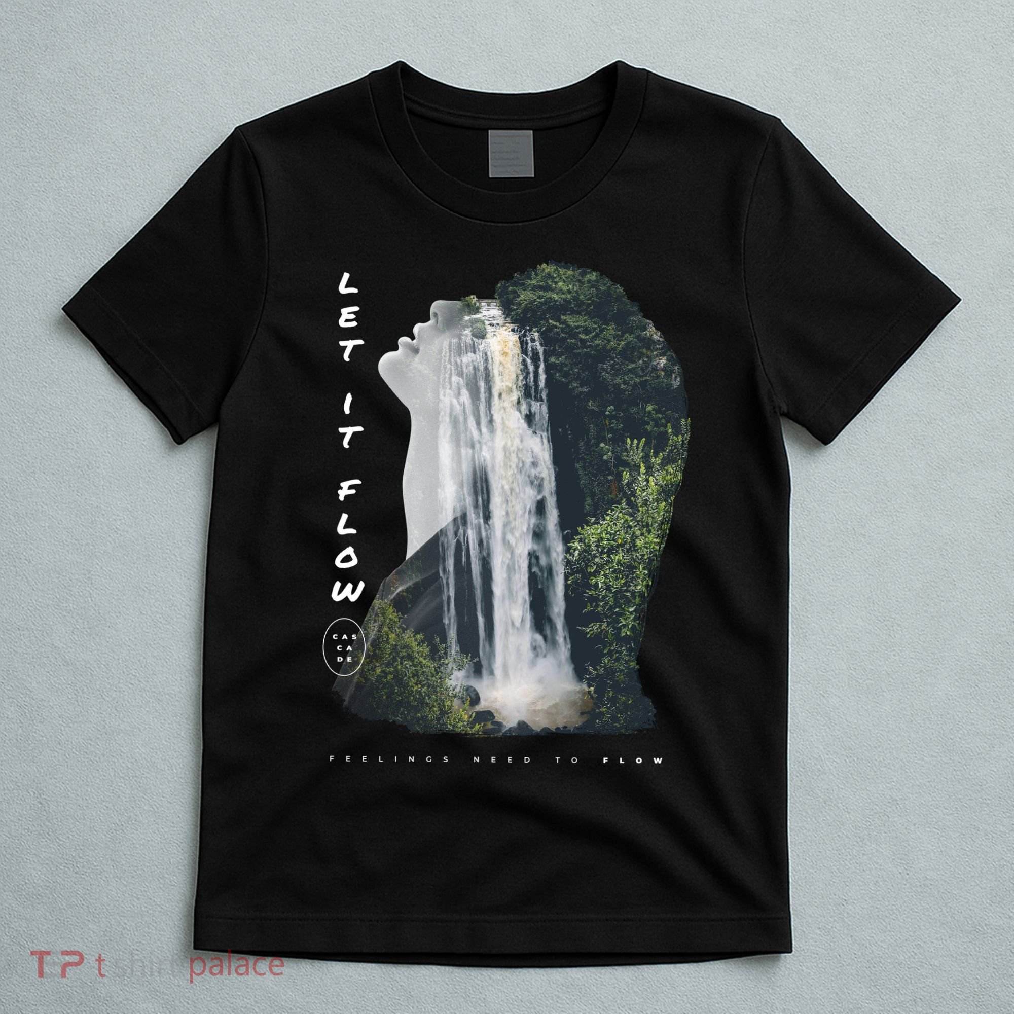 Let It Flow Waterfall Art T-Shirt