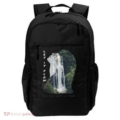 Let It Flow Waterfall Art Backpack