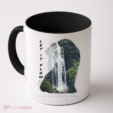 Let It Flow Waterfall Art Coffee Mug