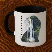 Let It Flow Waterfall Art Coffee Mug thumb 2