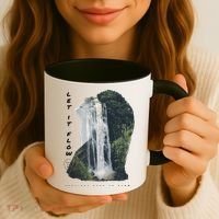 Let It Flow Waterfall Art Coffee Mug thumb 3