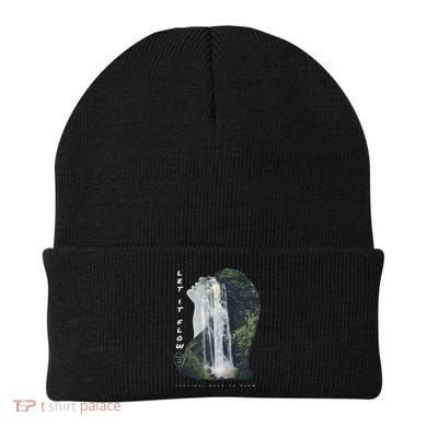 Let It Flow Waterfall Art Beanie