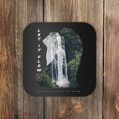 Let It Flow Waterfall Art Coaster