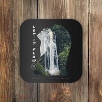 Let It Flow Waterfall Art Coaster thumb 0
