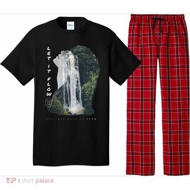 Let It Flow Waterfall Art Pajama Set