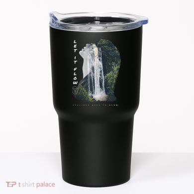 Let It Flow Waterfall Art Tumbler