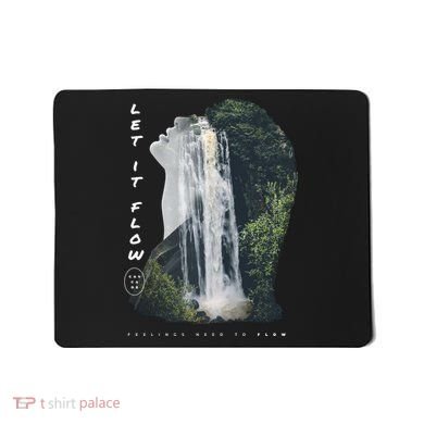 Let It Flow Waterfall Art Mousepad