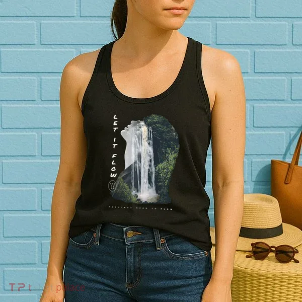 Let It Flow Waterfall Art Women's Tank Top