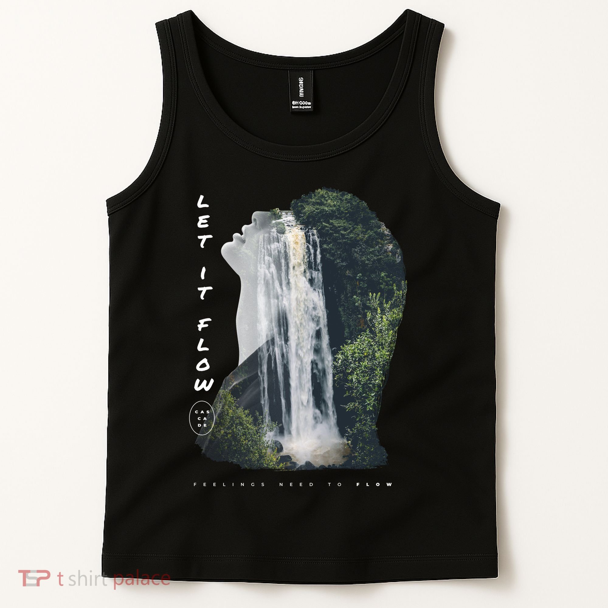 Let It Flow Waterfall Art Tank Top