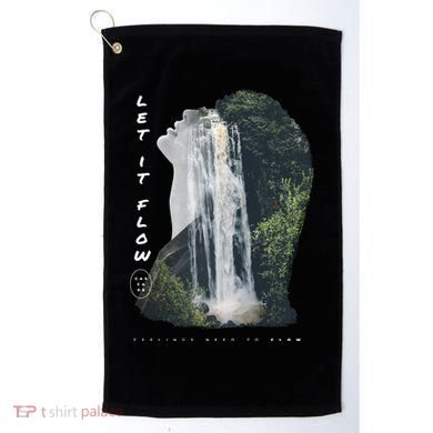 Let It Flow Waterfall Art Golf Towel