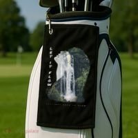 Let It Flow Waterfall Art Golf Towel thumb 2