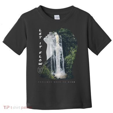 Let It Flow Waterfall Art Toddler T-Shirt
