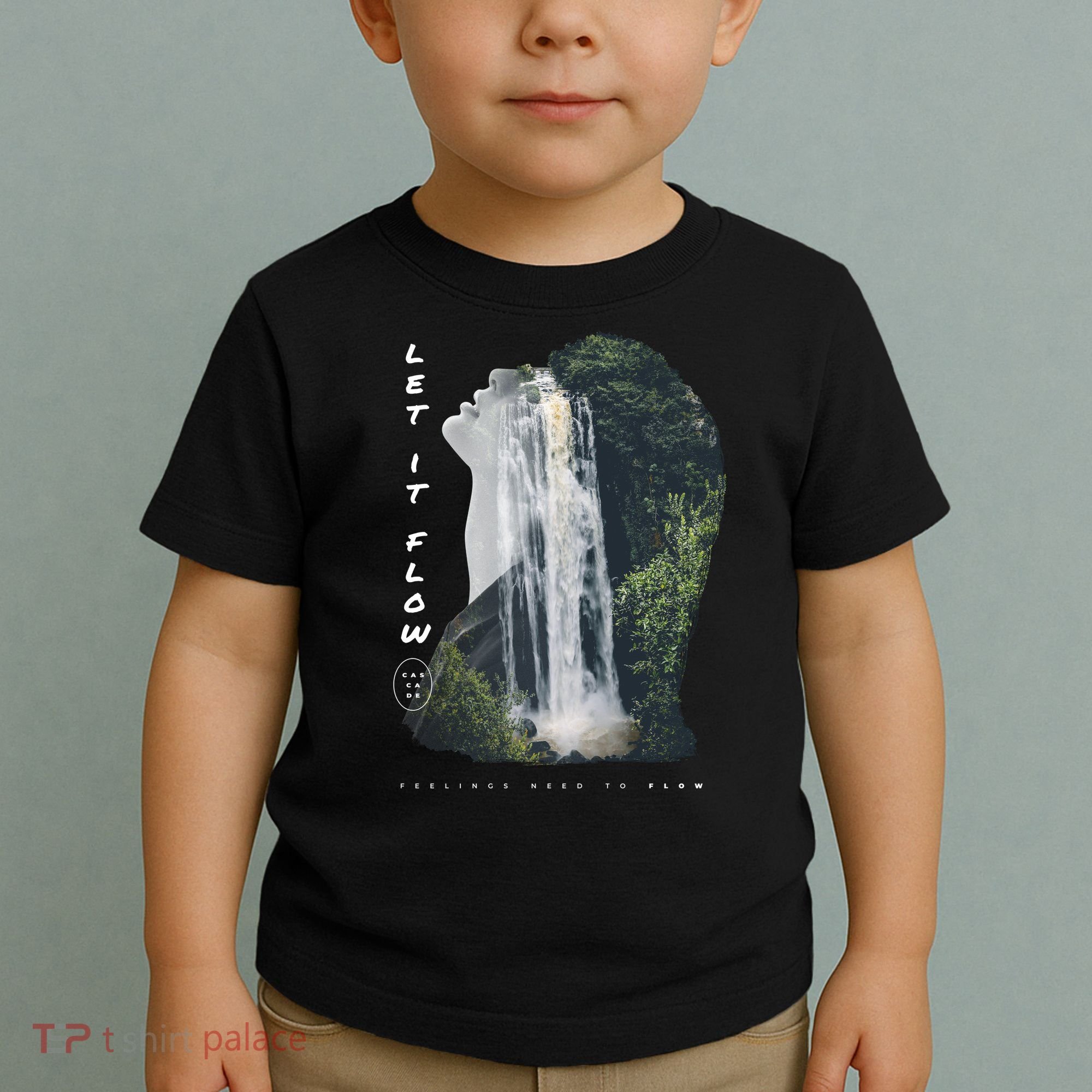 Let It Flow Waterfall Art Toddler T-Shirt