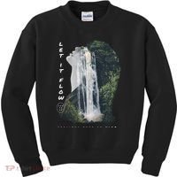 Let It Flow Waterfall Art Kids Sweatshirt thumb 0