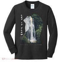 Let It Flow Waterfall Art Kids Long Sleeve Shirt thumb 0