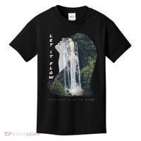 Let It Flow Waterfall Art Kids T-Shirt thumb 0