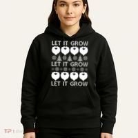 Let It Grow Santa Beard Ugly Christmas Sweater Hoodie thumb 5