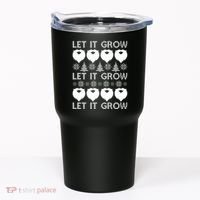 Let It Grow Santa Beard Ugly Christmas Sweater Tumbler thumb 0