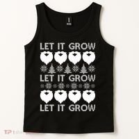 Let It Grow Santa Beard Ugly Christmas Sweater Tank Top thumb 2