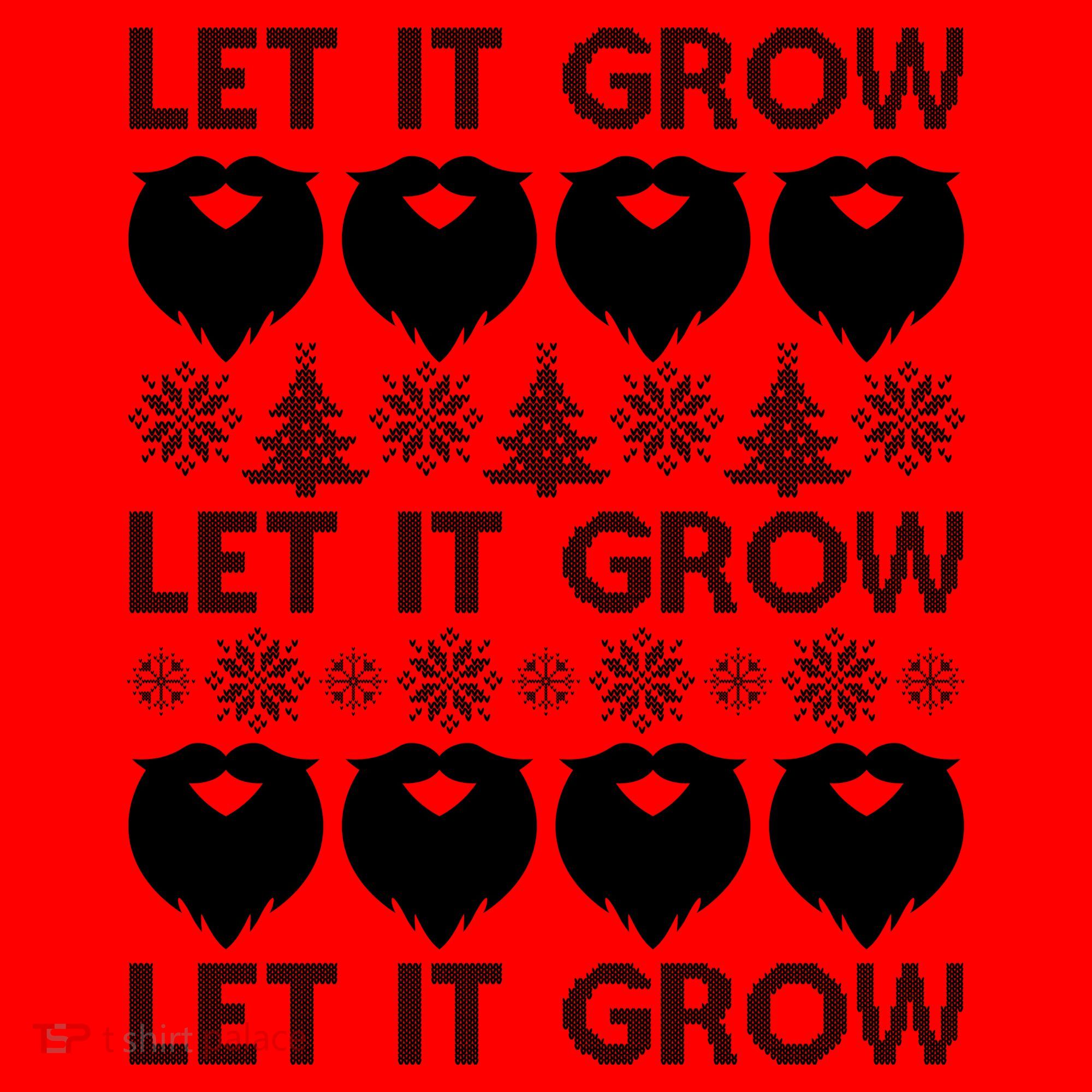 Let It Grow Santa Beard Ugly Christmas Sweater Coffee Mug