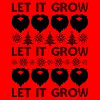 Let It Grow Santa Beard Ugly Christmas Sweater Santa Hat thumb 1