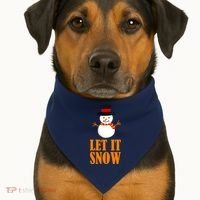 Let It Snow USA-Made Doggie Bandana thumb 1