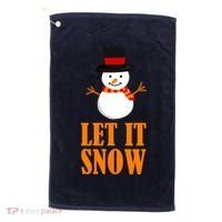 Let It Snow Golf Towel thumb 0