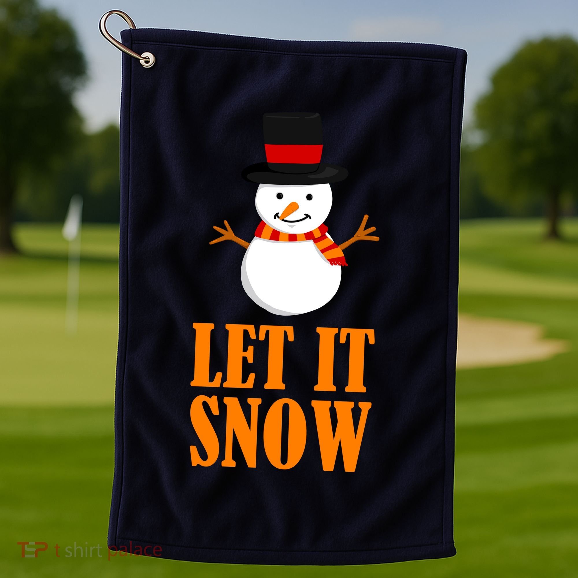 Let It Snow Golf Towel