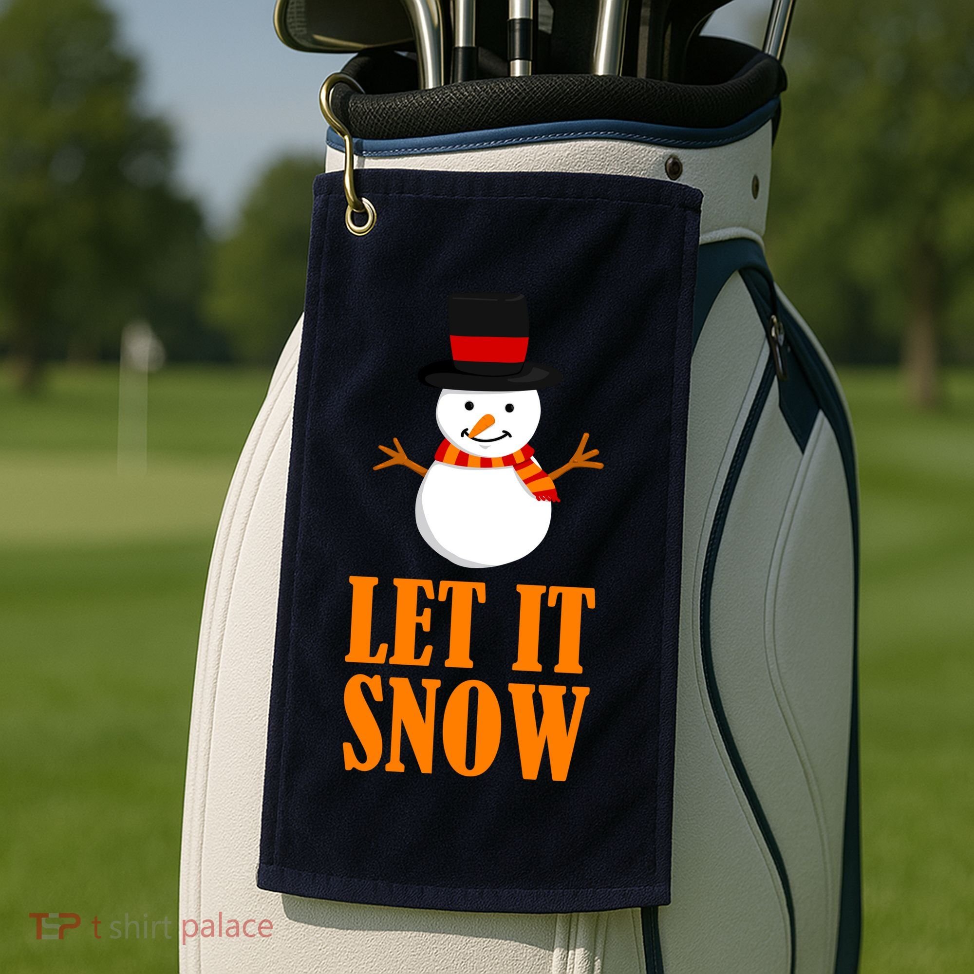 Let It Snow Golf Towel