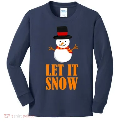 Let It Snow Kids Long Sleeve Shirt