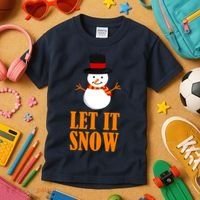 Let It Snow Kids T-Shirt thumb 3
