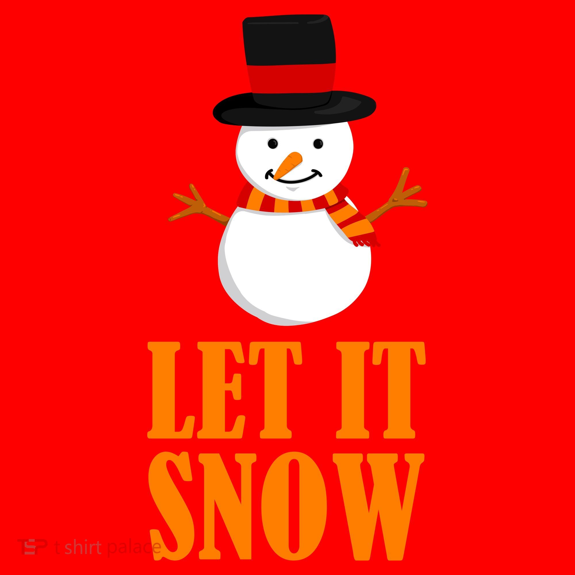 Let It Snow Santa Hat