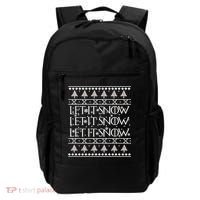 Let it Snow Let It Snow Let It Snow Ugly Christmas Backpack thumb 0