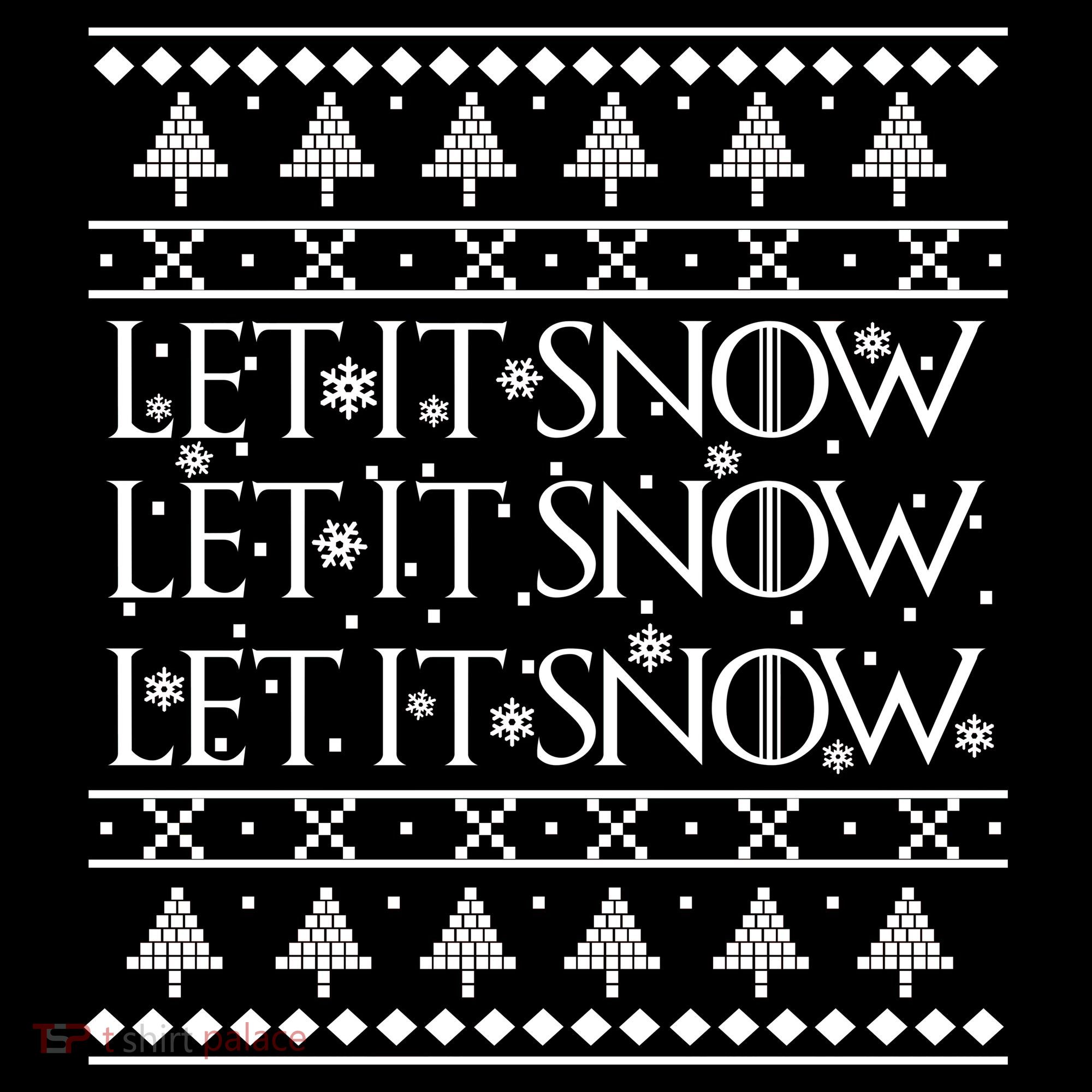 Let it Snow Let It Snow Let It Snow Ugly Christmas Women's Hoodie