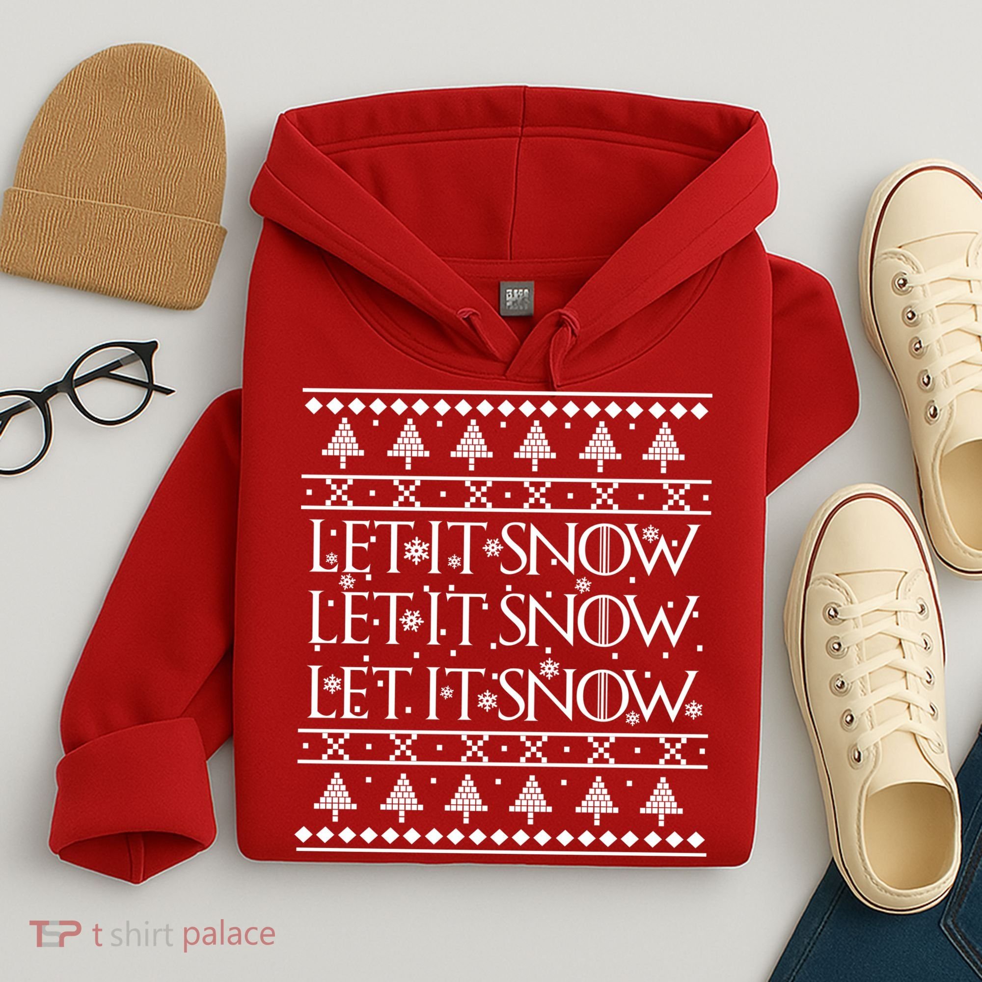 Let it Snow Let It Snow Let It Snow Ugly Christmas Hoodie