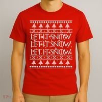 Let it Snow Let It Snow Let It Snow Ugly Christmas T-Shirt thumb 3